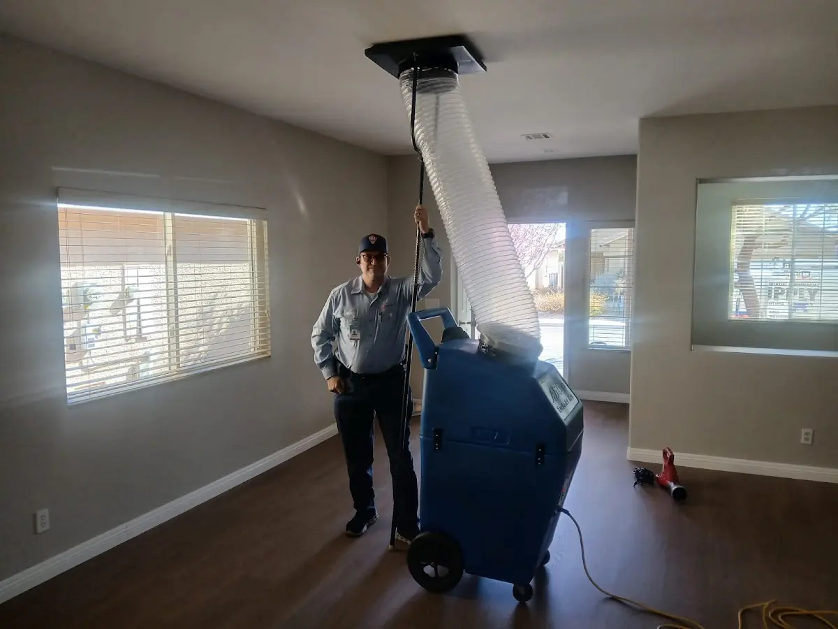 Professional Dryer Vent Cleaning work inside a Boynton Beach home